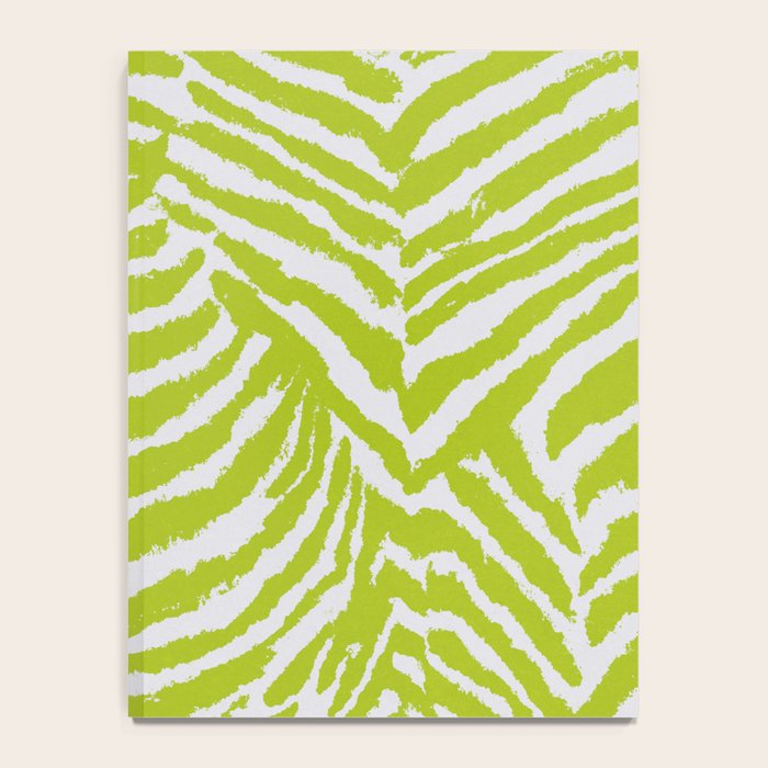 Lime Zest Zebra Pattern Notebook Gallery Image 4