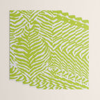 Lime Zest Zebra Pattern Wrapping Paper Gallery Image 3