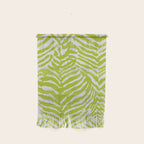 Lime Zest Zebra Pattern Wall Hanging Gallery Image 1