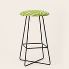 Lime Zest Zebra Pattern Stool Gallery Image 1