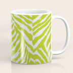 Lime Zest Zebra Pattern Coffee Mug Gallery Image 1