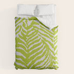 Lime Zest Zebra Pattern Comforter Gallery Image 6