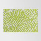 Lime Zest Zebra Pattern Rug Gallery Image 2