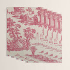 Antique 19th Century Romantic Pastoral French Toile de Jouy Wrapping Paper Gallery Image 3
