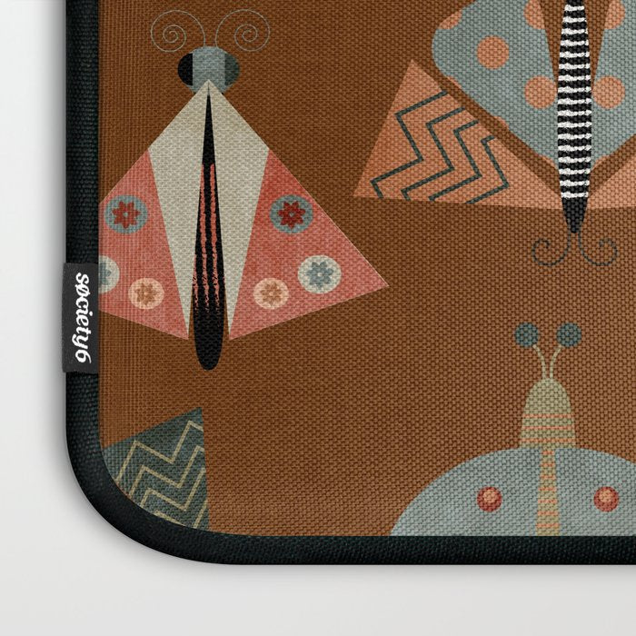 moths butterflies fall retro Laptop Sleeve Gallery Image 3