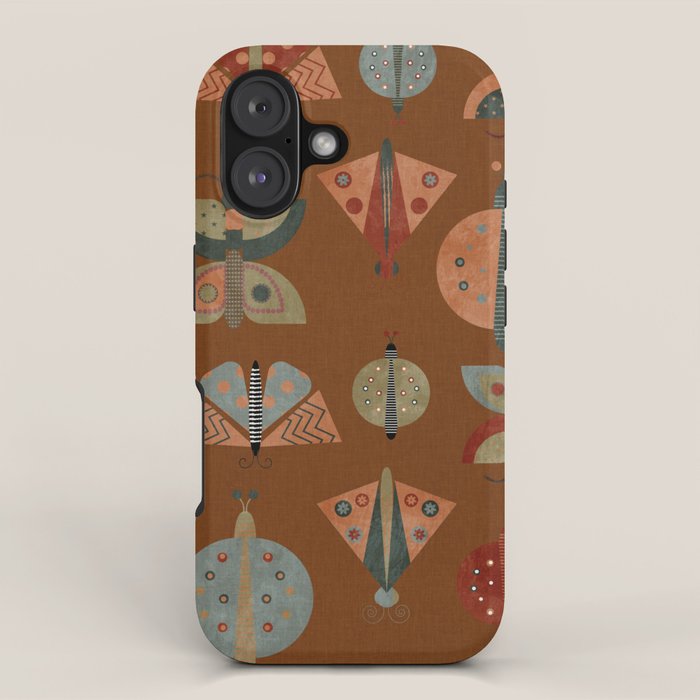 moths butterflies fall retro iPhone Case Gallery Image 1