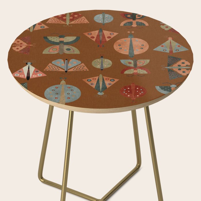 moths butterflies fall retro Side Table Gallery Image 2