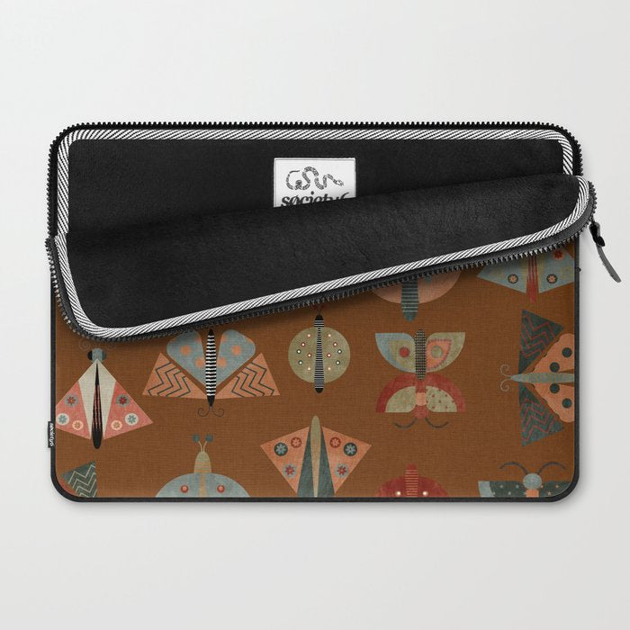 moths butterflies fall retro Laptop Sleeve Gallery Image 2
