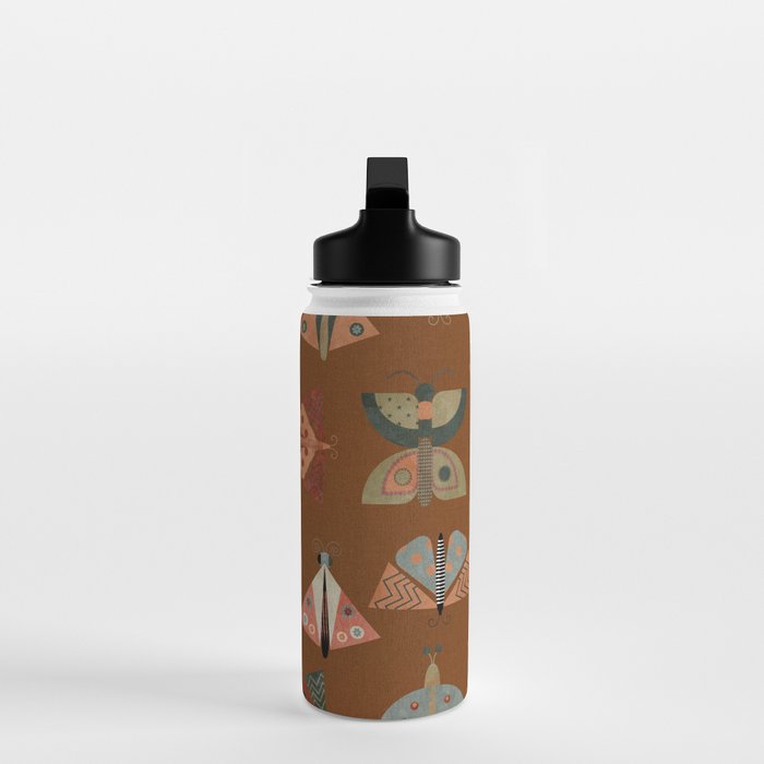 moths butterflies fall retro Water Bottle Gallery Image 3