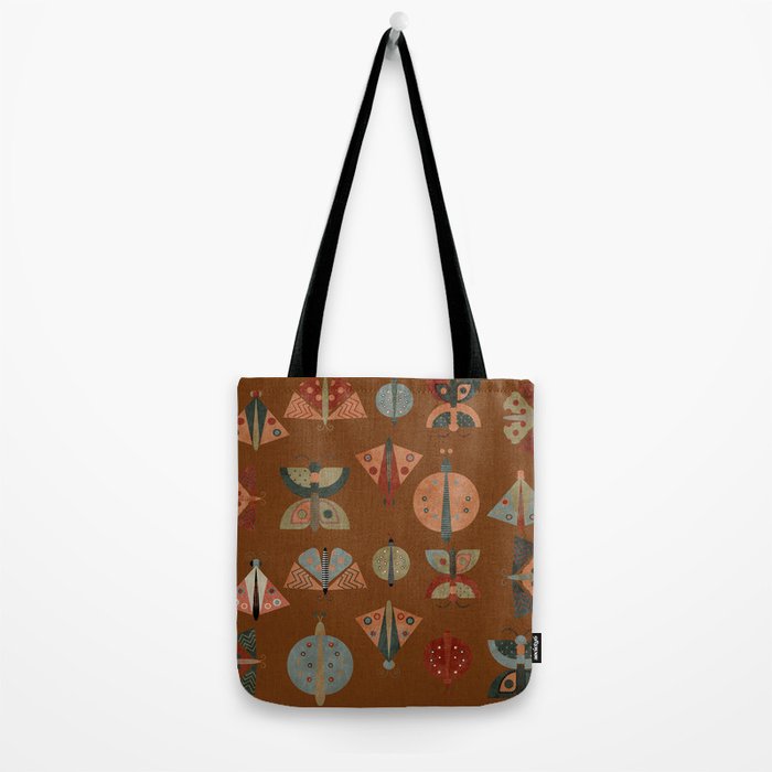 moths butterflies fall retro Tote Bag Gallery Image 2