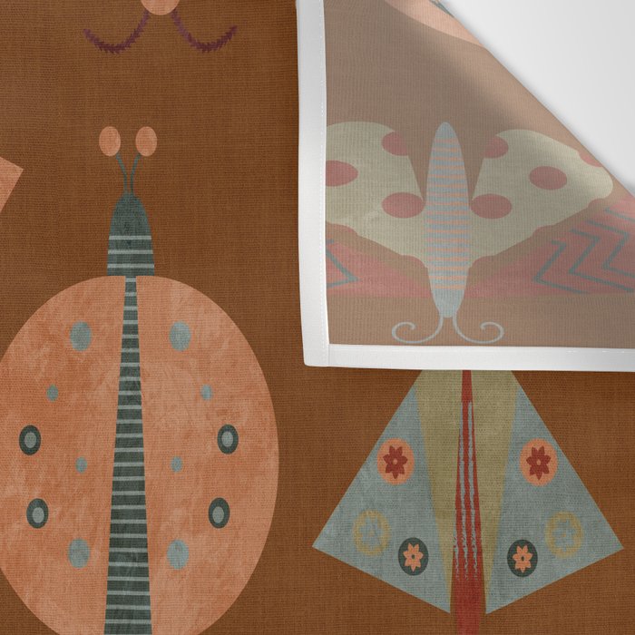 moths butterflies fall retro Wall Tapestry Gallery Image 3