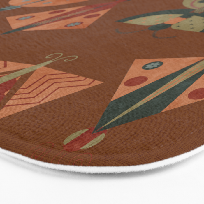 moths butterflies fall retro Bath Mat Gallery Image 3