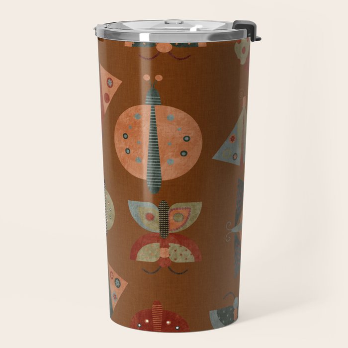 moths butterflies fall retro Travel Mug Gallery Image 2