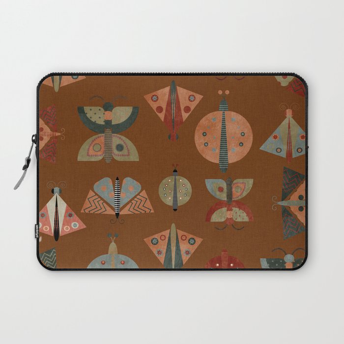 moths butterflies fall retro Laptop Sleeve Gallery Image 1