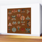 moths butterflies fall retro Wall Mural Gallery Image 2