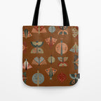 moths butterflies fall retro Tote Bag Gallery Image 1