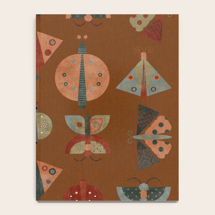 moths butterflies fall retro Notebook Gallery Image 4