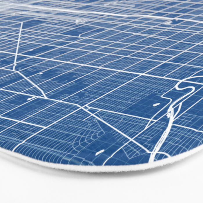 Chicago City Map of the United States - Blueprint Bath Mat Gallery Image 3