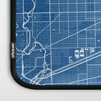 Chicago City Map of the United States - Blueprint Laptop Sleeve Gallery Image 3