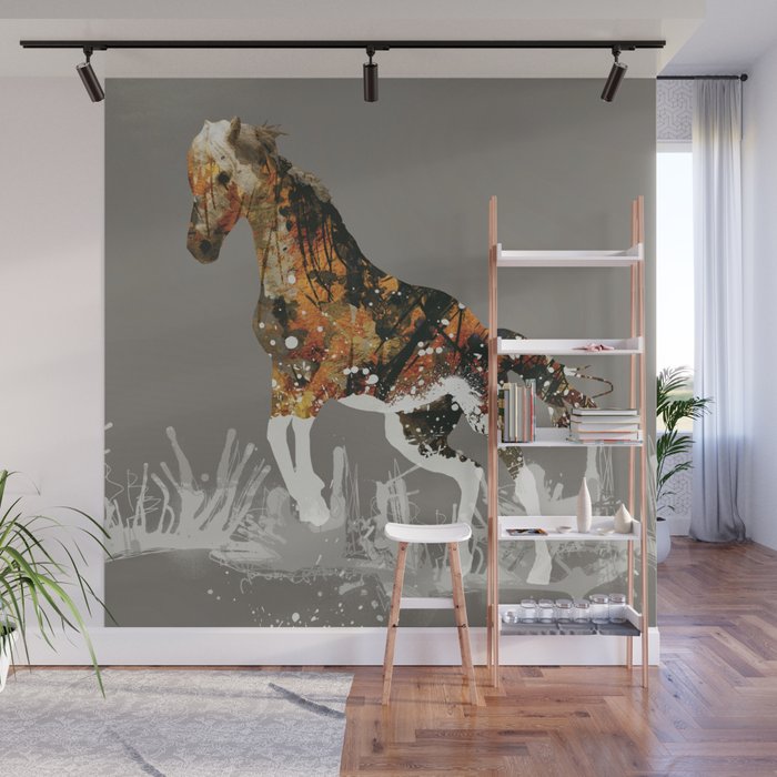 Ice Horse Wall Mural Gallery Image 1