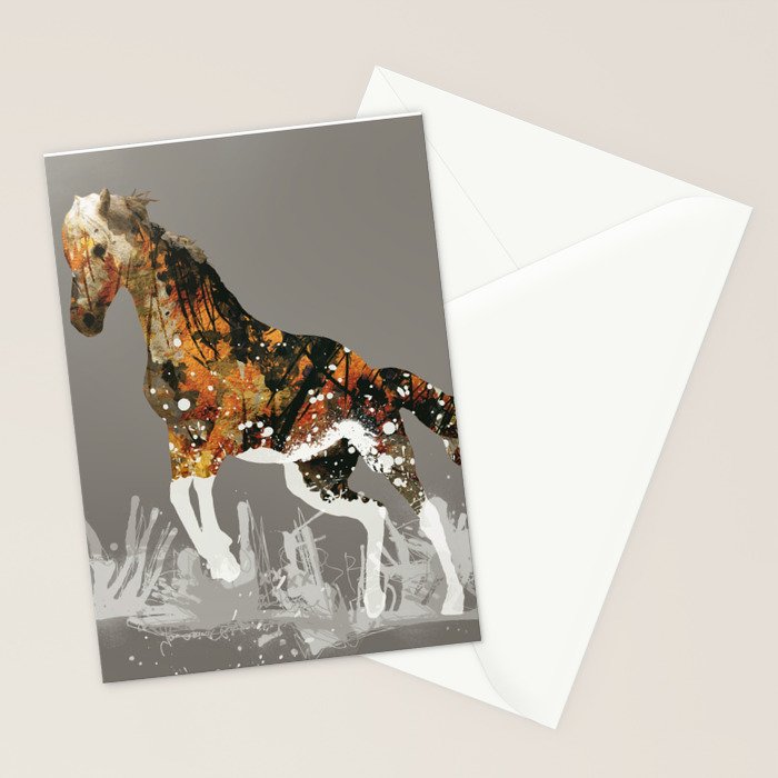 Ice Horse Stationery Card Gallery Image 2