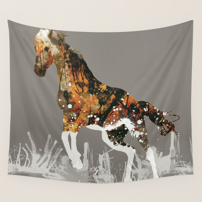 Ice Horse Wall Tapestry Gallery Image 4