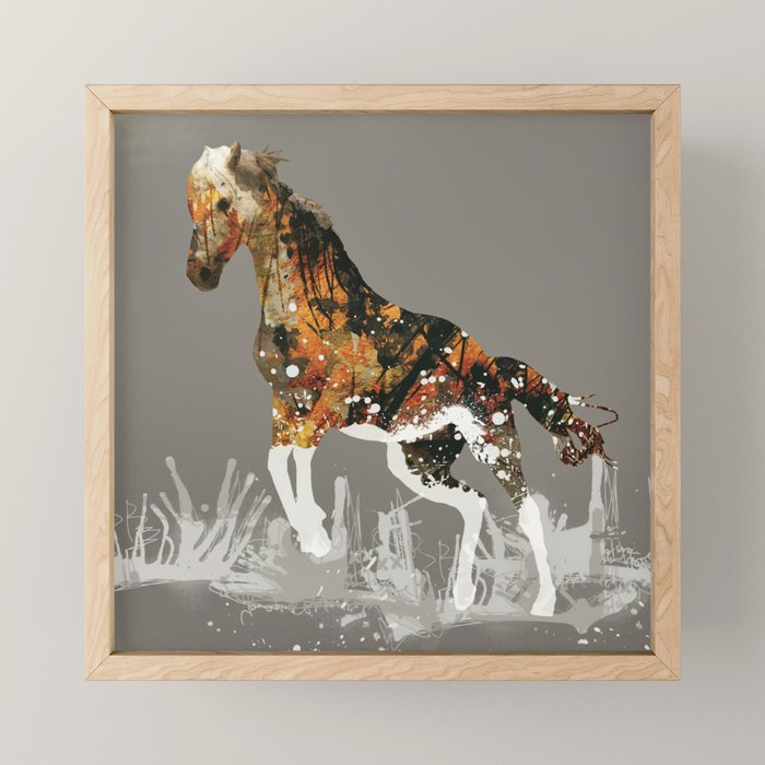 Ice Horse Mini Art Print Gallery Image 1