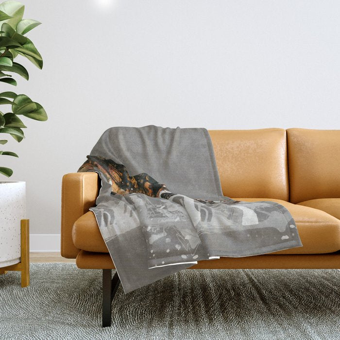 Ice Horse Throw Blanket Gallery Image 1