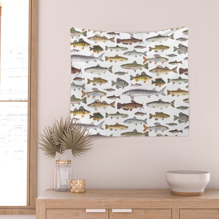 Northwest Freshwater Fish Wall Tapestry Gallery Image 2