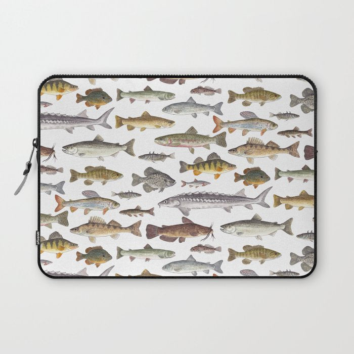 Northwest Freshwater Fish Laptop Sleeve Gallery Image 1