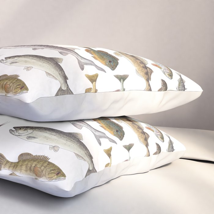 Northwest Freshwater Fish Pillow Sham Gallery Image 3