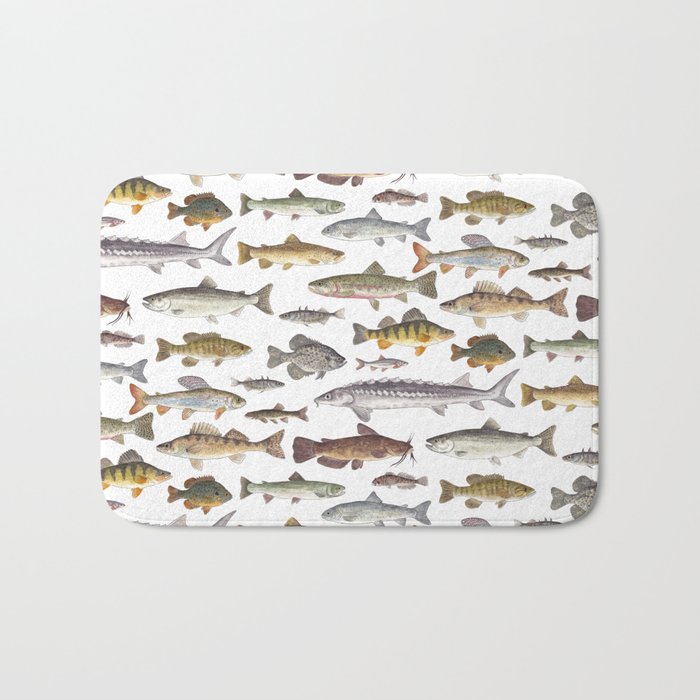 Northwest Freshwater Fish Bath Mat Gallery Image 1