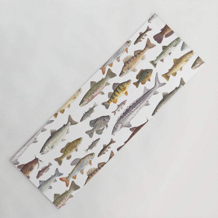 Northwest Freshwater Fish Yoga Mat Gallery Image 1