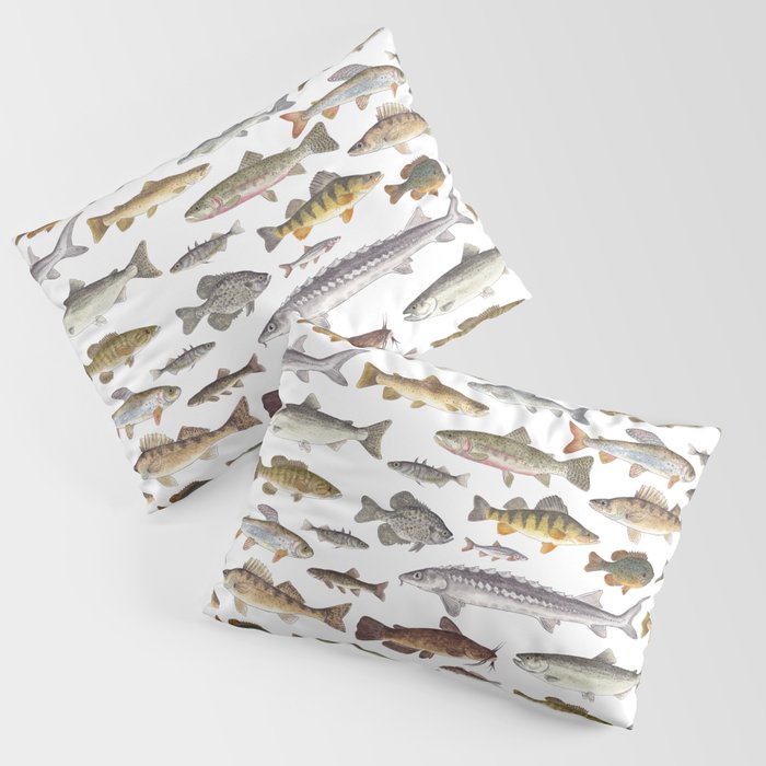 Northwest Freshwater Fish Pillow Sham Gallery Image 3