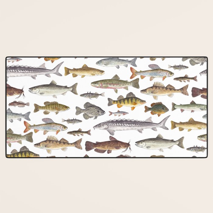 Northwest Freshwater Fish Desk Mat Gallery Image 3