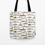Northwest Freshwater Fish Tote Bag Gallery Image 1