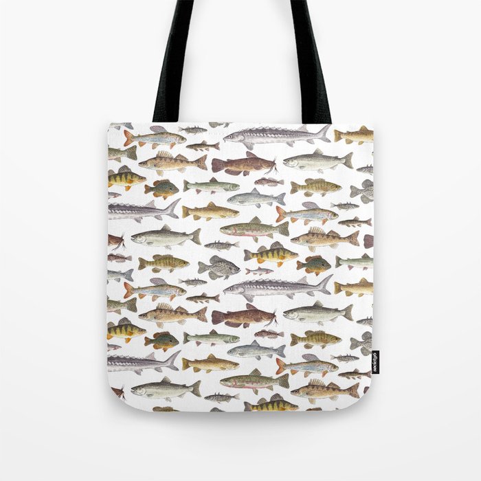 Northwest Freshwater Fish Tote Bag Gallery Image 1