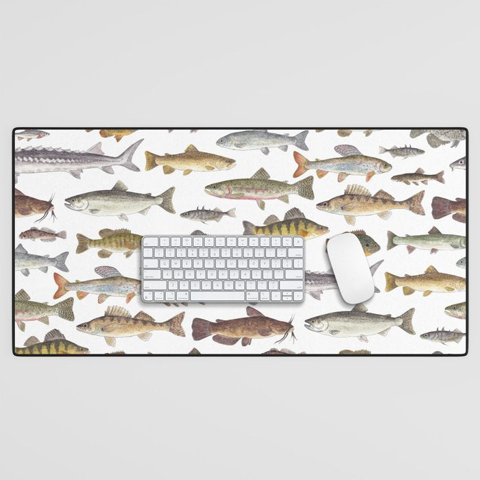 Northwest Freshwater Fish Desk Mat Gallery Image 1