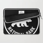Shenandoah National Park Virginia Nature Black Bear Vintage Travel Laptop Sleeve Gallery Image 2