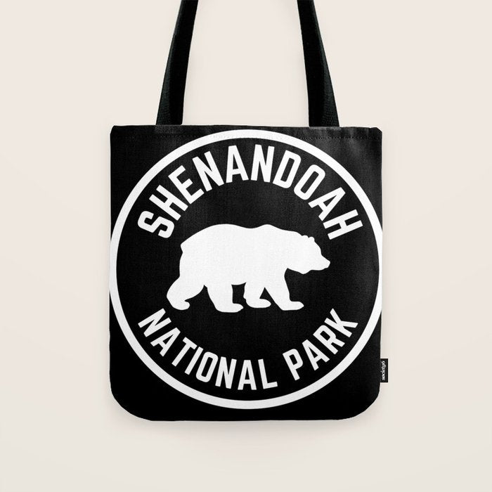 Shenandoah National Park Virginia Nature Black Bear Vintage Travel Tote Bag Gallery Image 1