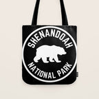 Shenandoah National Park Virginia Nature Black Bear Vintage Travel Tote Bag Gallery Image 1