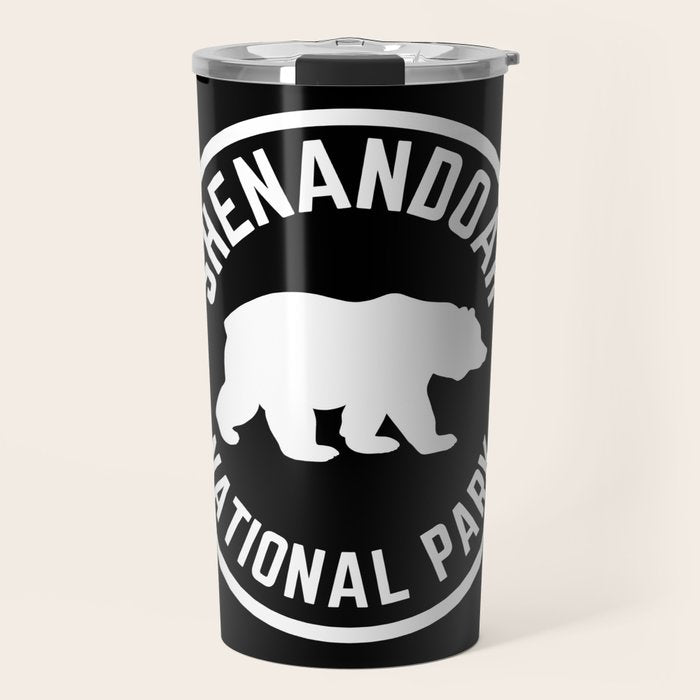 Shenandoah National Park Virginia Nature Black Bear Vintage Travel Travel Mug Gallery Image 1