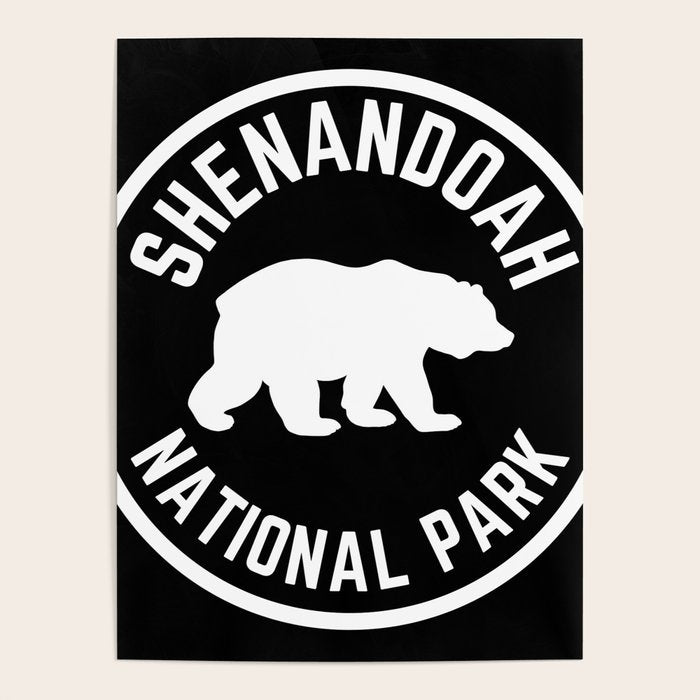 Shenandoah National Park Virginia Nature Black Bear Vintage Travel Poster Gallery Image 4