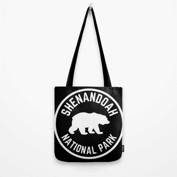Shenandoah National Park Virginia Nature Black Bear Vintage Travel Tote Bag Gallery Image 2