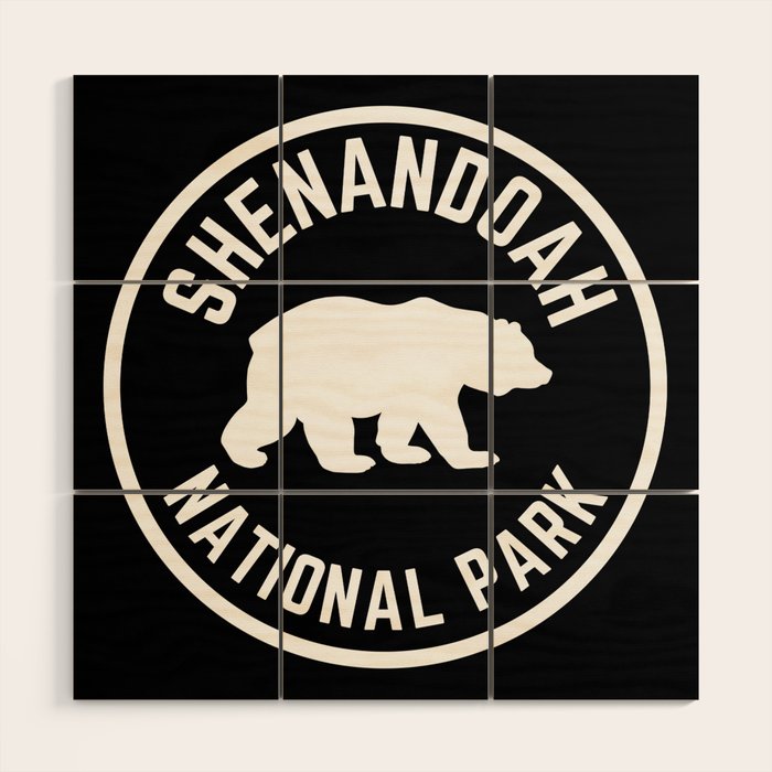 Shenandoah National Park Virginia Nature Black Bear Vintage Travel Wood Wall Art Gallery Image 1