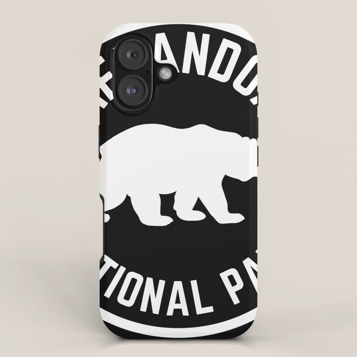 Shenandoah National Park Virginia Nature Black Bear Vintage Travel iPhone Case Gallery Image 1