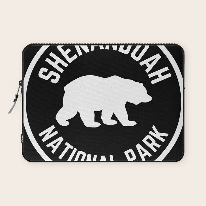 Shenandoah National Park Virginia Nature Black Bear Vintage Travel Laptop Sleeve Gallery Image 1
