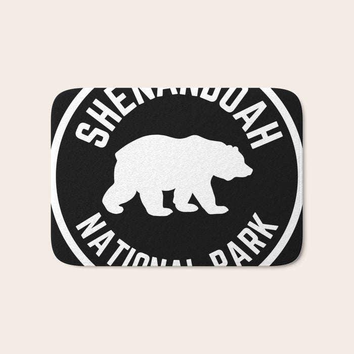 Shenandoah National Park Virginia Nature Black Bear Vintage Travel Bath Mat Gallery Image 1