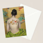 Girl With the Flower Tattoo Stationery Card Gallery Image 2