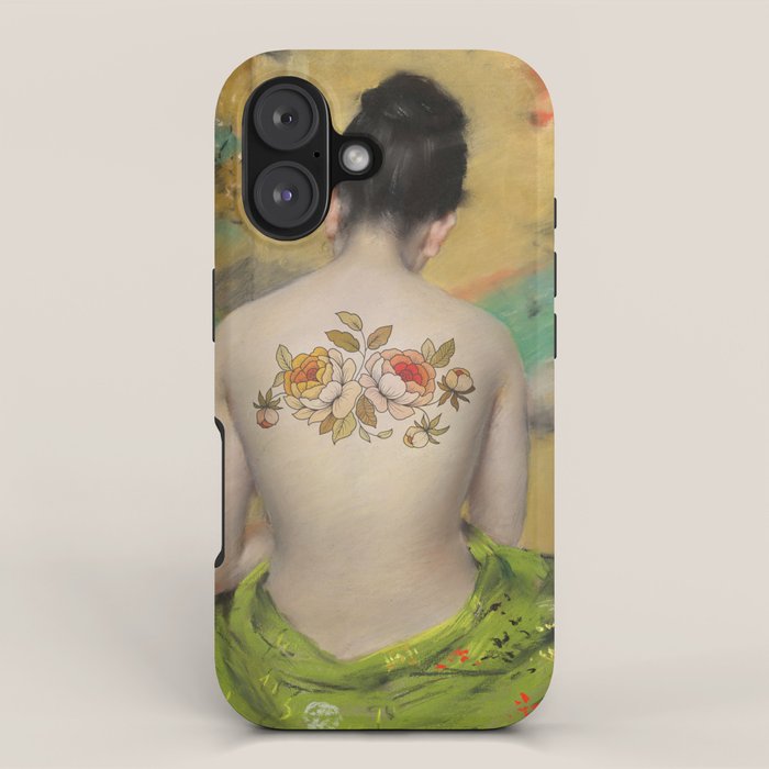 Girl With the Flower Tattoo iPhone Case Gallery Image 1